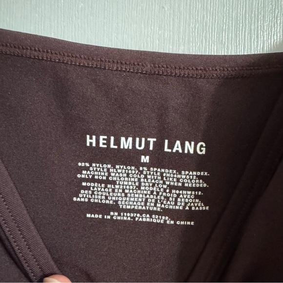 3/$32 Helmut Lang Double Strap Deep Purple Cami Top Size Medium - Picture 3 of 5